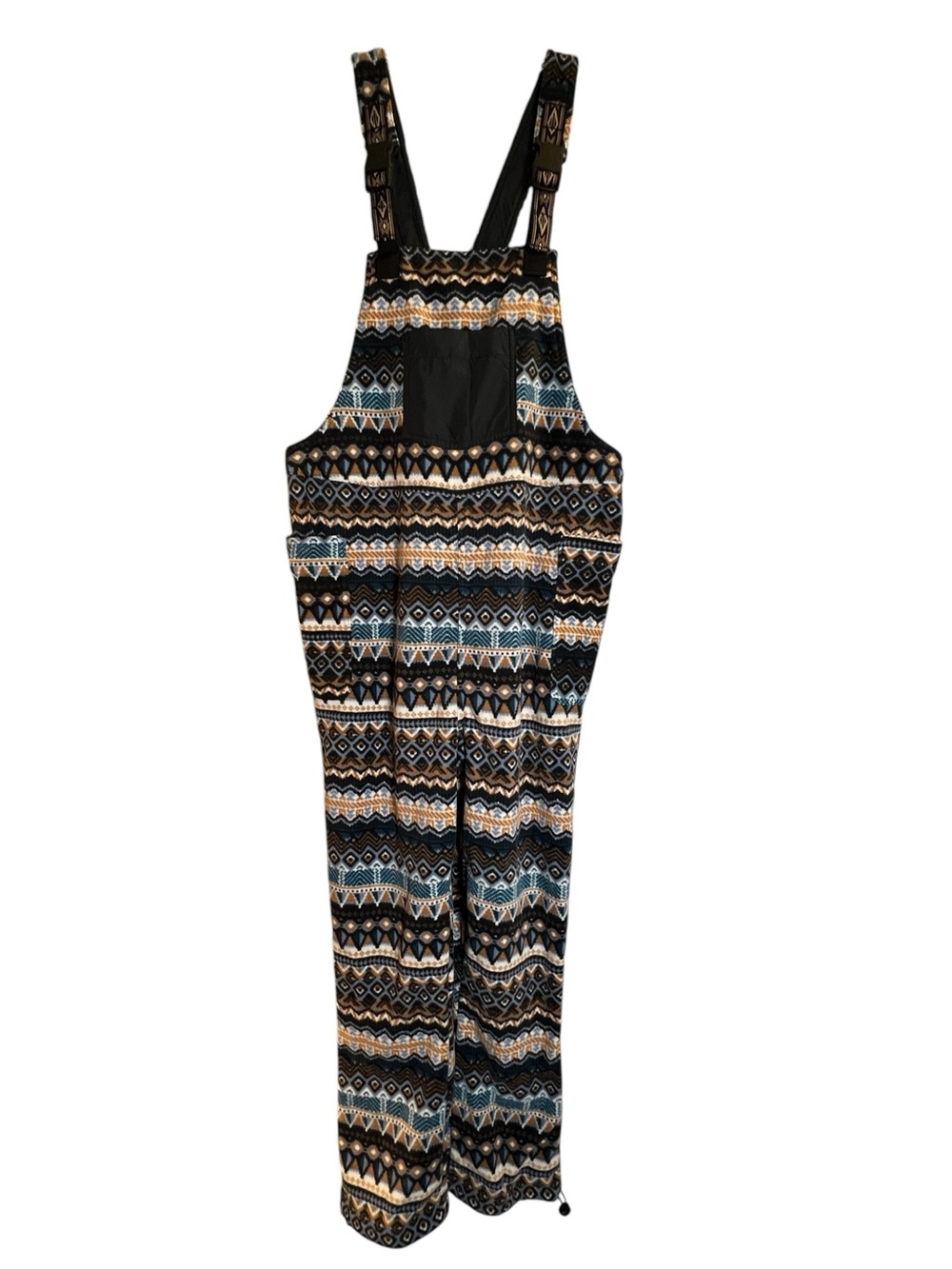 Kavu Womens Pocatello Dungarees Chalet Fleece Overalls Size Small